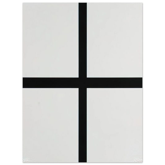 Francois Morellet - Trames 0Ã‚Â°-90Ã‚Â°---40 mm au trait et pleines - 1972  75x100 cm / 30x40inches Fine Art Poster