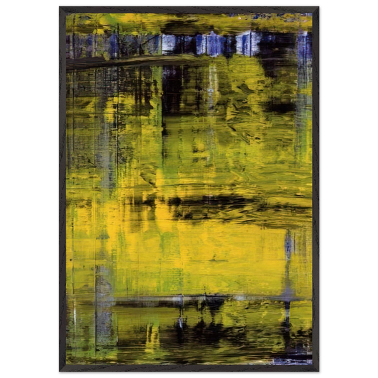 ABSTRAKTES BILD ABSTRACT PICTURE 1994 - Gerhard Richter 70x100 cm / 28x40 inches Framed Art Print – Black Wooden Frame