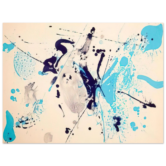Sam Francis - Blue Violet  75x100 cm / 30x40inches Fine Art Poster