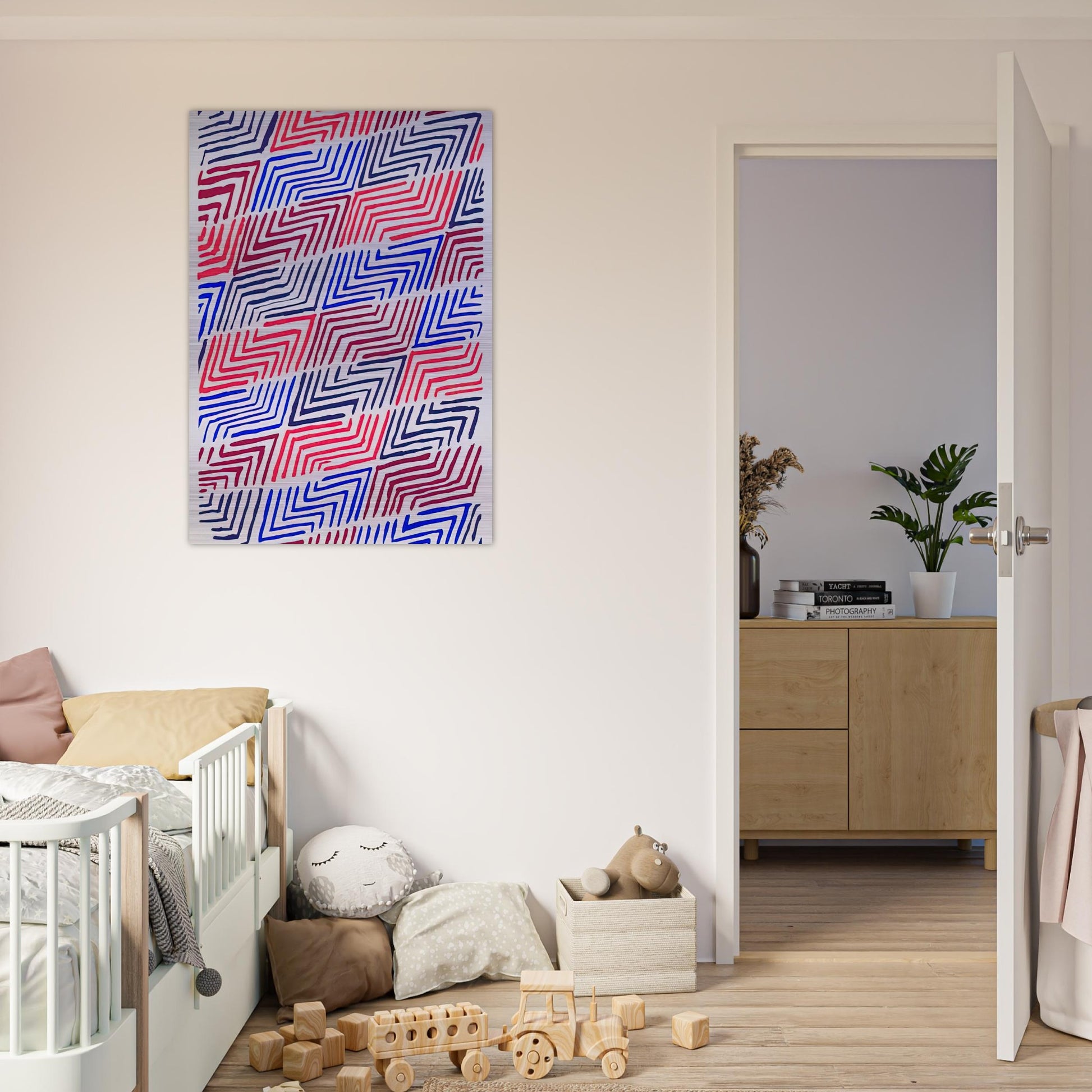 COMPOSITION 30 - Sonia Delaunay Brushed Aluminum Print - 70x100 cm / 28x40 inches | Sonia Delaunay Aluminum Print | Sonia Delaunay Prints