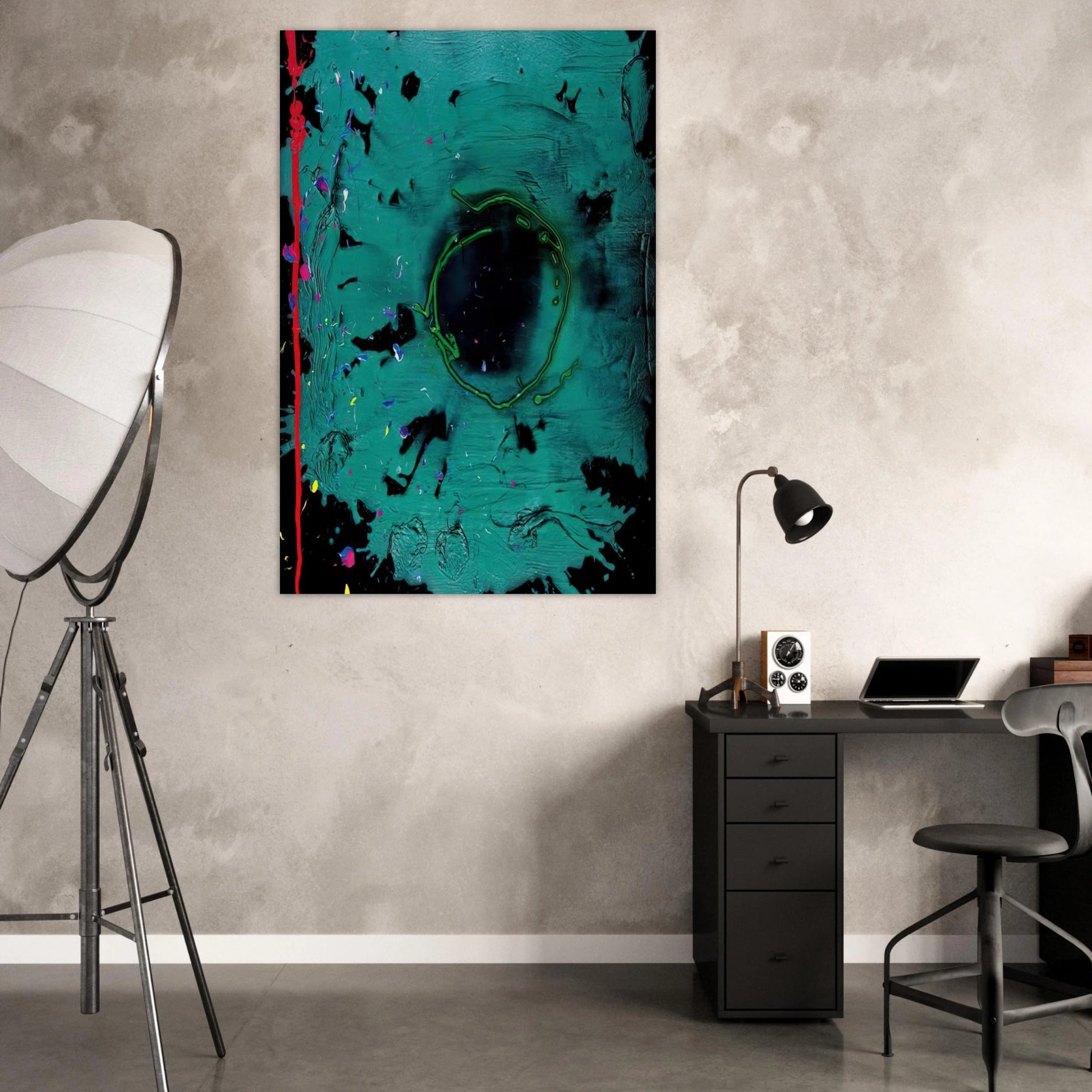 Eyes That Dream - 20.3.08 Clifford Dies - 2008 - John Hoyland Art Prints - 100x150 cm / 40x60″ inches | John Hoyland Poster | John Hoyland Prints
