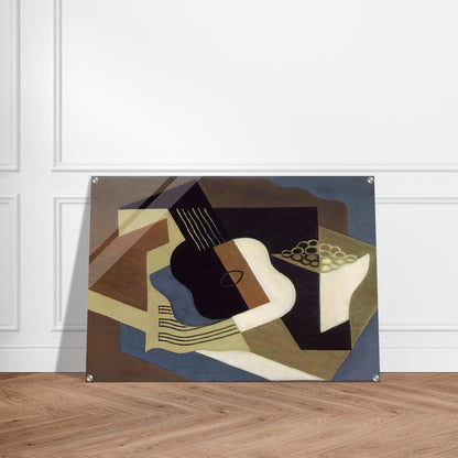 GUITAR AND FRUIT DISH 1919 - Juan Gris Acrylic Print - 70x100 cm / 28x40″ inches | Juan Gris Wall Art | Juan Gris Prints