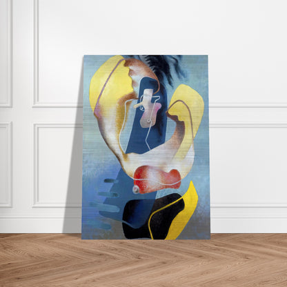 FIGURA NELLO SPAZIO I 1937 - Enrico Prampolini Brushed Aluminum Print - 70x100 cm / 28x40 inches | Enrico Prampolini Aluminum Print | Enrico Prampolini Prints