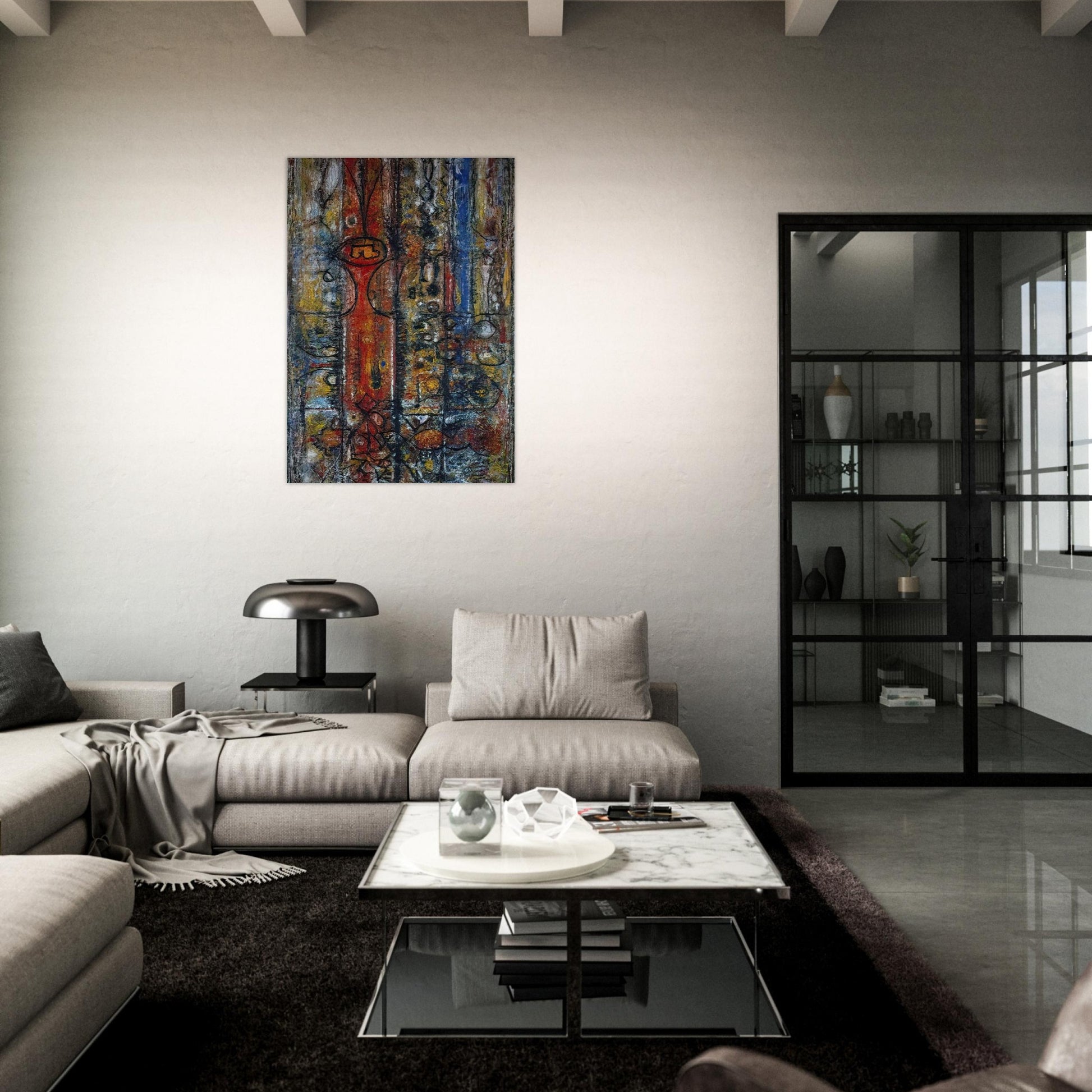 The Magnificent - 1951 - Richard Pousette-Dart Brushed Aluminum Print - 70x100 cm / 28x40 inches | Richard Pousette-Dart Aluminum Print | Richard Pousette-Dart Prints