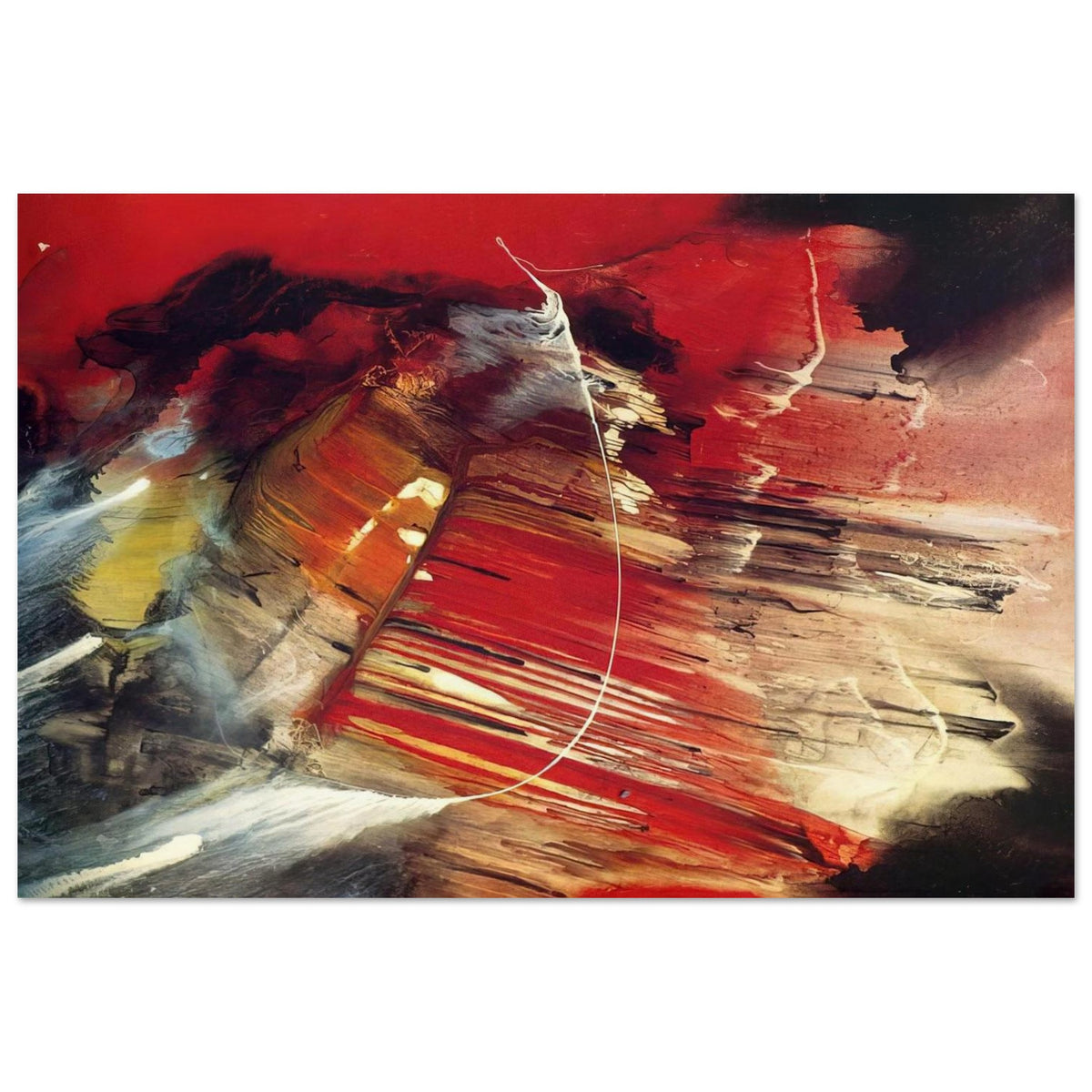 Dakota Ridge - 1958 - Paul Jenkins Art Prints - 100x150 cm / 40x60″ inches | Paul Jenkins Poster | Paul Jenkins Prints