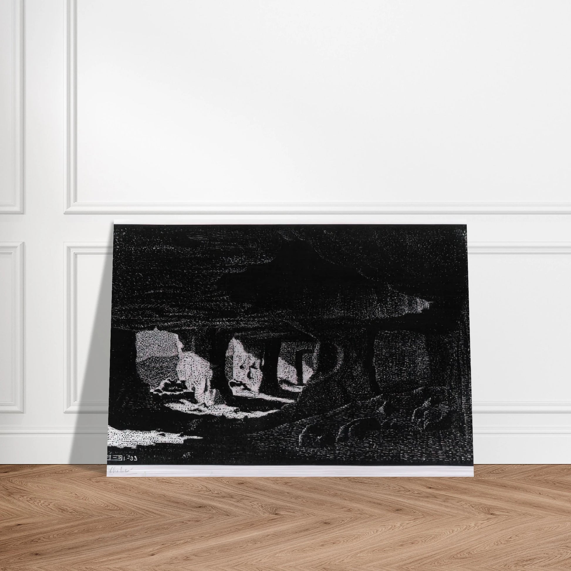 CAVE DWELLINGS NEAR SPERLINGA SICILY - MC Escher Brushed Aluminum Print - 70x100 cm / 28x40 inches | MC Escher Aluminum Print | MC Escher Prints