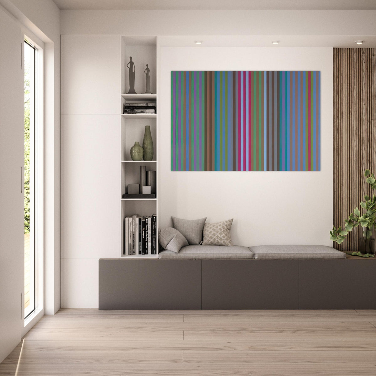 Bulletproof - 1969 - Gene Davis Art Prints - 100x150 cm / 40x60″ inches | Gene Davis Poster | Gene Davis Prints