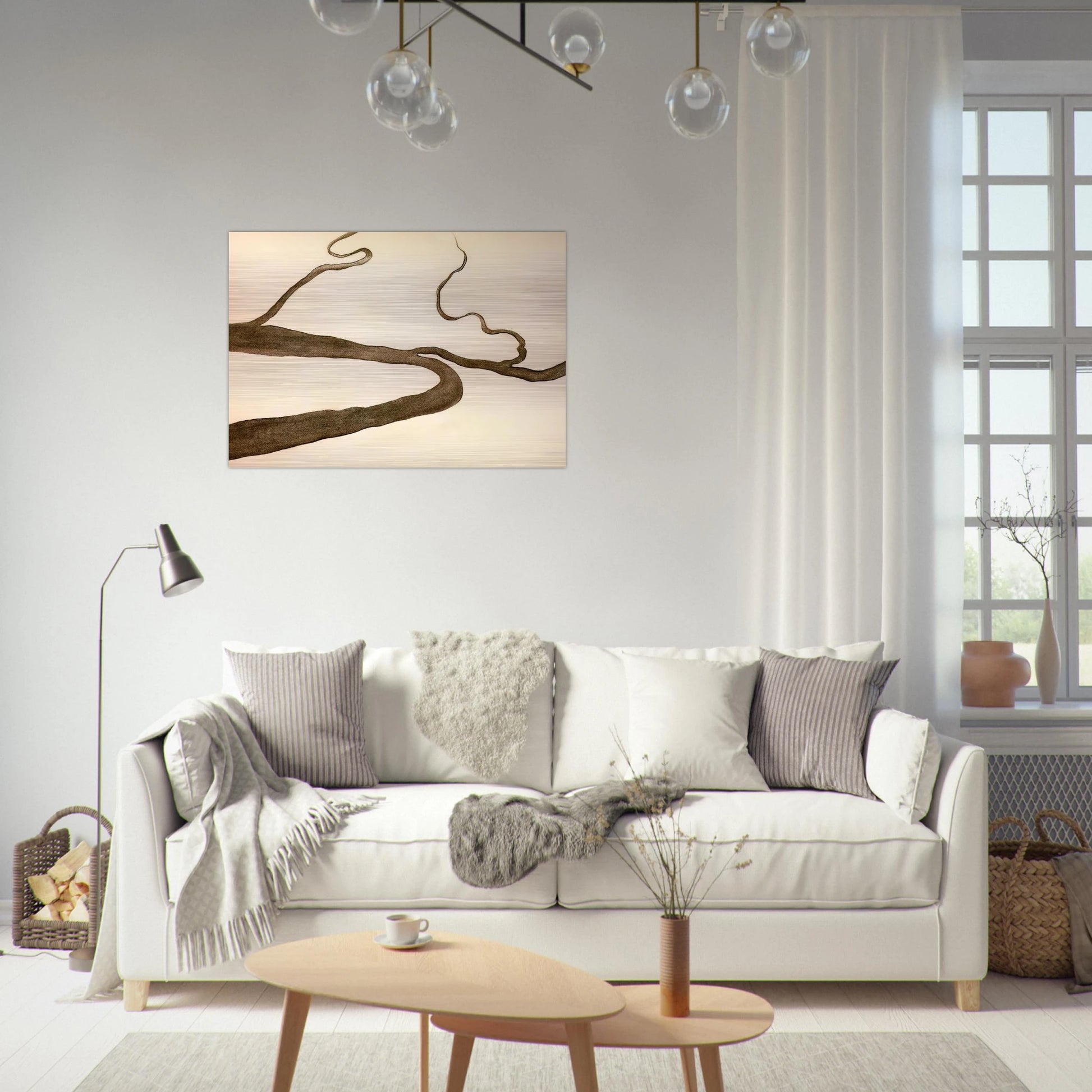 Drawing IX - Georgia O'Keeffe Brushed Aluminum Print - 70x100 cm / 28x40 inches | Georgia O'Keeffe Aluminum Print | Georgia O'Keeffe Prints