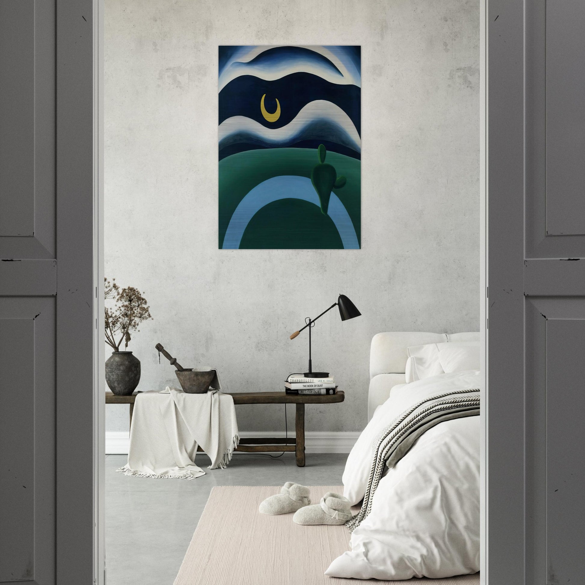 The Moon - Tarsila do Amaral Brushed Aluminum Print - 70x100 cm / 28x40 inches | Tarsila do Amaral Aluminum Print | Tarsila do Amaral Prints