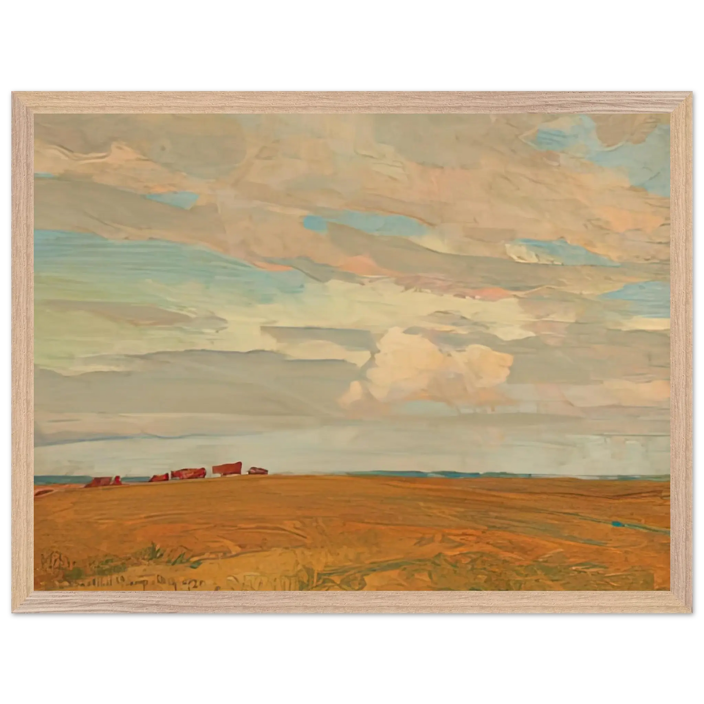 Maynard Dixon - PRAIRIE SAND HILL CAMP MAY 1921 1921 Wall art - A3 (29.7 x 42  cm) - Premium Wooden Framed Poster With Fine Art Paper - White frame