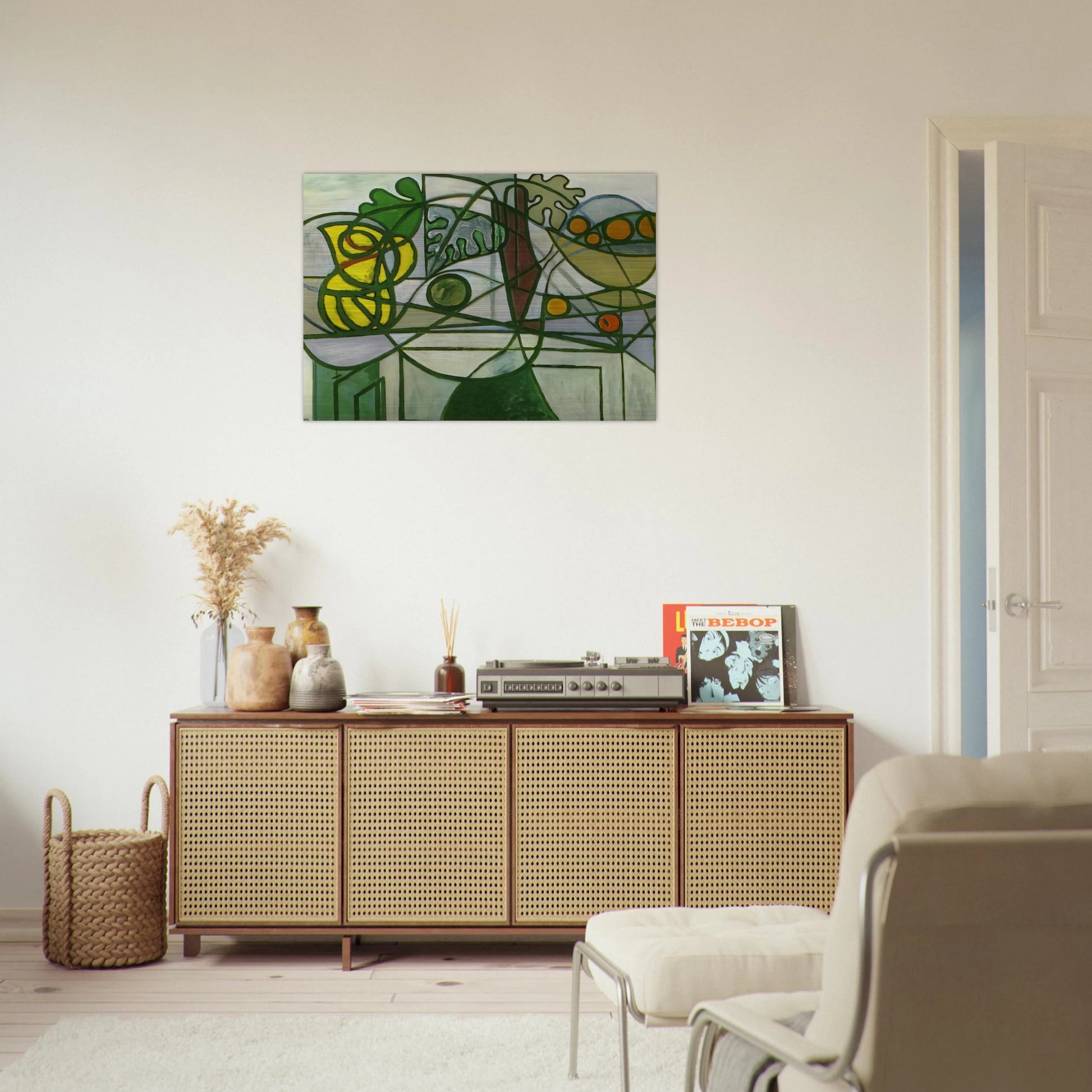 Still life - Pablo Picasso Brushed Aluminum Print - 70x100 cm / 28x40 inches | Pablo Picasso Aluminum Print | Pablo Picasso Prints