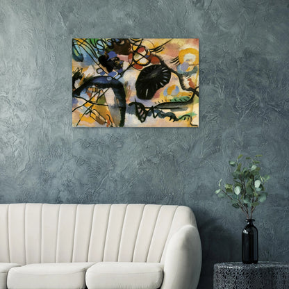 BLACK SPOT 1912 - Wassily Kandinsky Brushed Aluminum Print - 70x100 cm / 28x40 inches | Wassily Kandinsky Aluminum Print | Wassily Kandinsky Prints