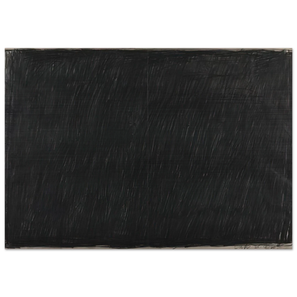 Drawing 25.4.60 - 1960 - Bob Law Brushed Aluminum Print - 70x100 cm / 28x40 inches | Bob Law Aluminum Print | Bob Law Prints