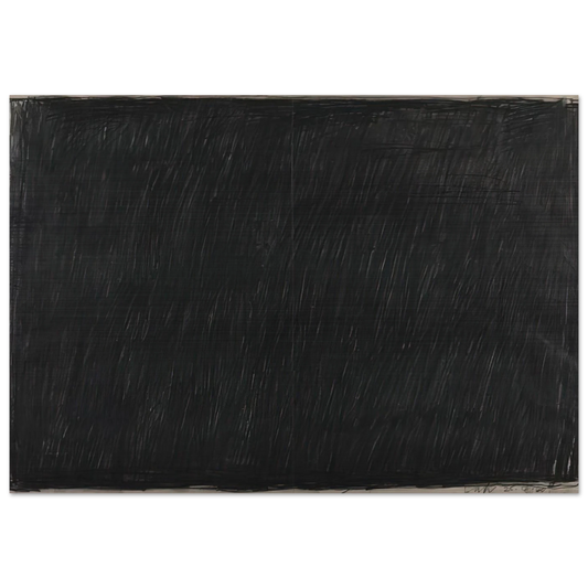 Drawing 25.4.60 - 1960 - Bob Law Brushed Aluminum Print - 70x100 cm / 28x40 inches | Bob Law Aluminum Print | Bob Law Prints