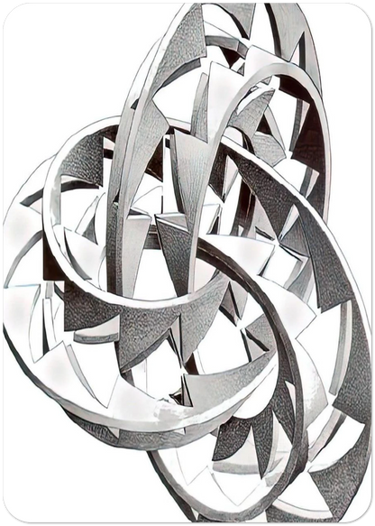 KNOT By MC Escher Pack of 10 Post Cards | MC Escher Post Cards | A6 (10.5 x 14.8 cm) - 4.1 x 5.8 inches