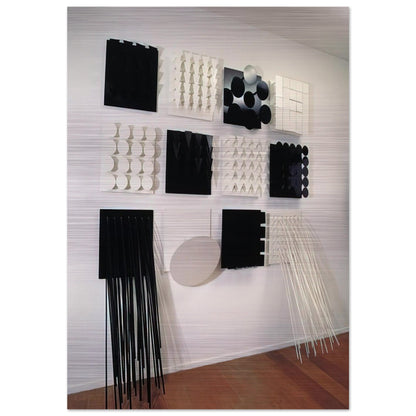 Amazonia Black and white - Neo-Concretism - Lygia Pape Brushed Aluminum Print - 70x100 cm / 28x40 inches | Lygia Pape Aluminum Print | Lygia Pape Prints