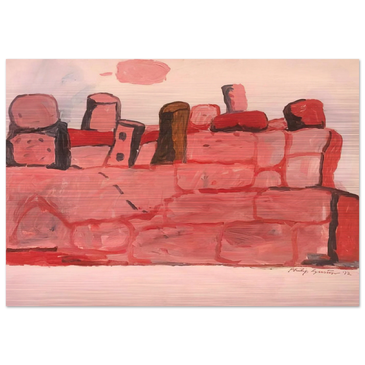 CERVETERI 1972 - Philip Guston Brushed Aluminum Print - 70x100 cm / 28x40 inches | Philip Guston Aluminum Print | Philip Guston Prints
