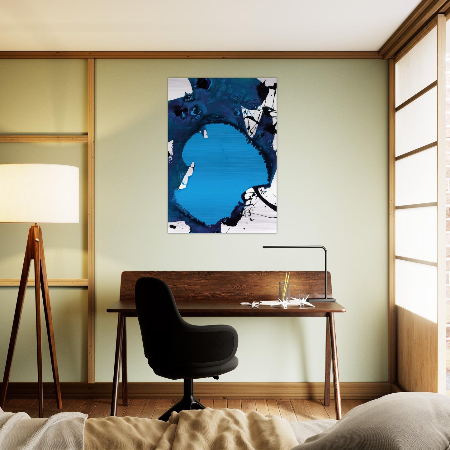 Untitled  SFP94-121  SFF 1791  - Sam Francis Brushed Aluminum Print - 70x100 cm / 28x40 inches | Sam Francis Aluminum Print | Sam Francis Prints
