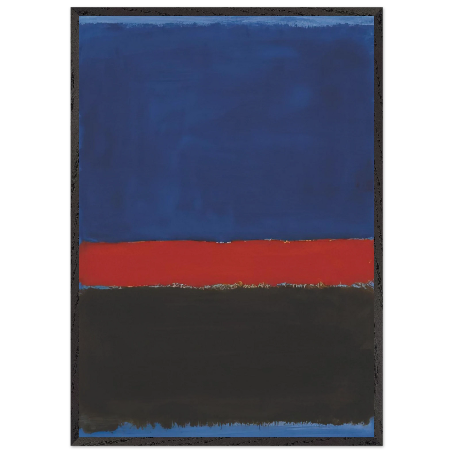 Untitled - 1959 N1 - Mark Rothko 70x100 cm / 28x40 inches Framed Art Print – Black Wooden Frame