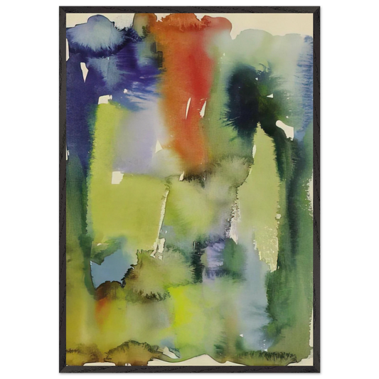 Untitled - 1922 - Hans Hartung 70x100 cm / 28x40 inches Framed Art Print – Black Wooden Frame
