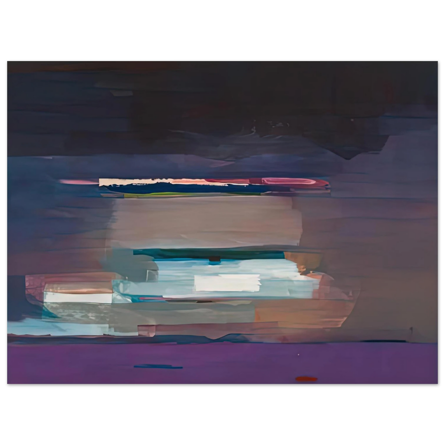 Helen Frankenthaler - Viewpoint I, 1974- Wall Art - 60x80 cm / 24x32 inches - Fine Art Poster-canvas - -