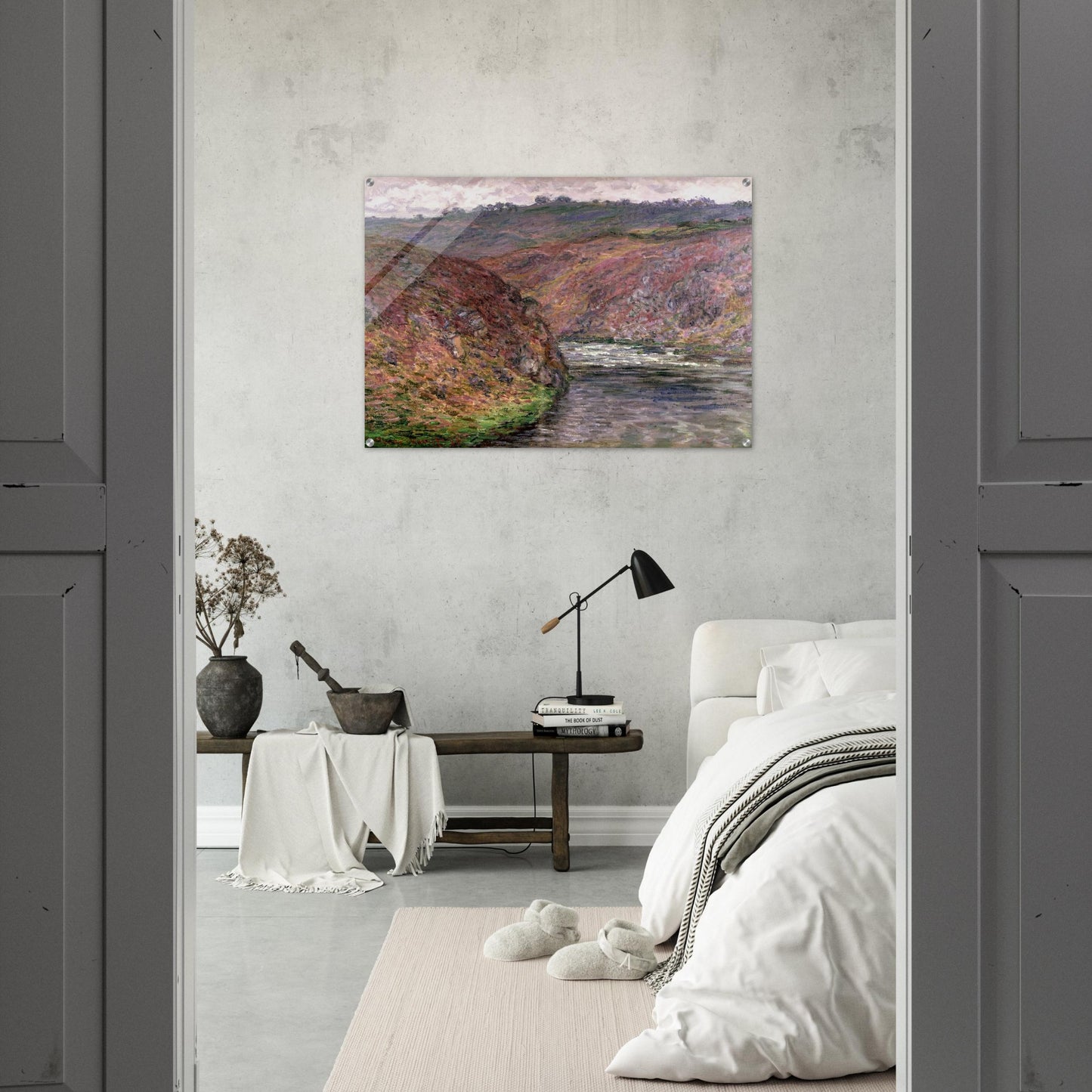 Valley of the Creuse Grey Day - claude monet Acrylic Print - 70x100 cm / 28x40″ inches