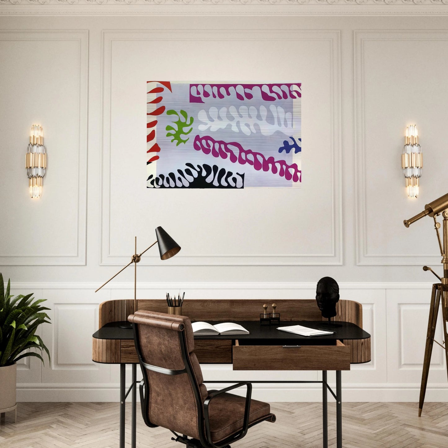 CUT OUTS 1 - Henri Matisse Brushed Aluminum Print - 70x100 cm / 28x40 inches | Henri Matisse Aluminum Print | Henri Matisse Prints