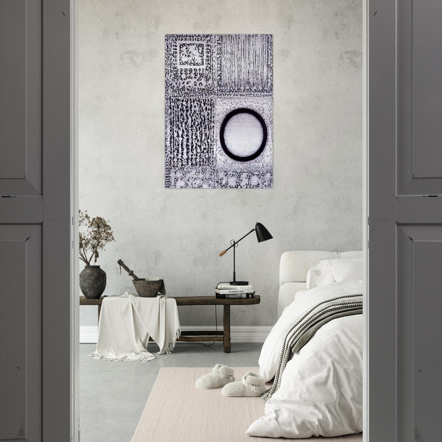 Circle by the Falling Waters - Richard Pousette-Dart Brushed Aluminum Print - 70x100 cm / 28x40 inches | Richard Pousette-Dart Aluminum Print | Richard Pousette-Dart Prints