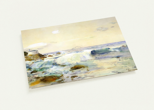 On the Brittany Coast By Childe Hassam Pack of 10 Post Cards | Childe Hassam Post Cards | A6 (10.5 x 14.8 cm) - 4.1 x 5.8 inches