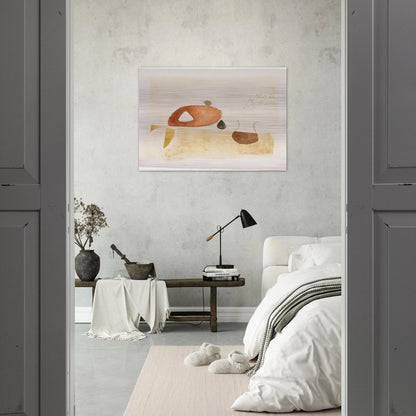 Komposition 7. März 62 - 1962 - Julius Bissier Brushed Aluminum Print - 70x100 cm / 28x40 inches | Julius Bissier Aluminum Print | Julius Bissier Prints