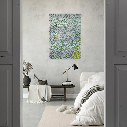 WHITE ROSES SING AND SING 1976 - Alma Woodsey Thomas Brushed Aluminum Print - 70x100 cm / 28x40 inches | Alma Woodsey Thomas Aluminum Print | Alma Woodsey Thomas Prints