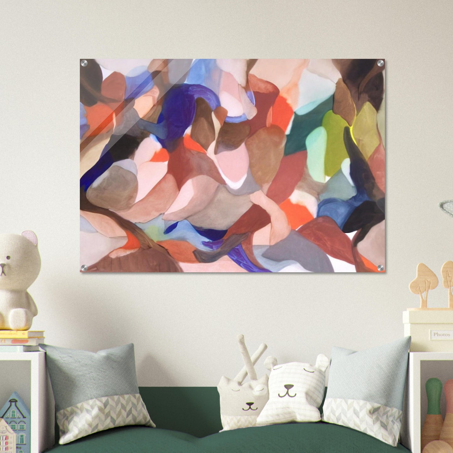Night of the Red Wind - Alice Baber Acrylic Print - 70x100 cm / 28x40″ inches | Alice Baber Wall Art | Alice Baber Prints