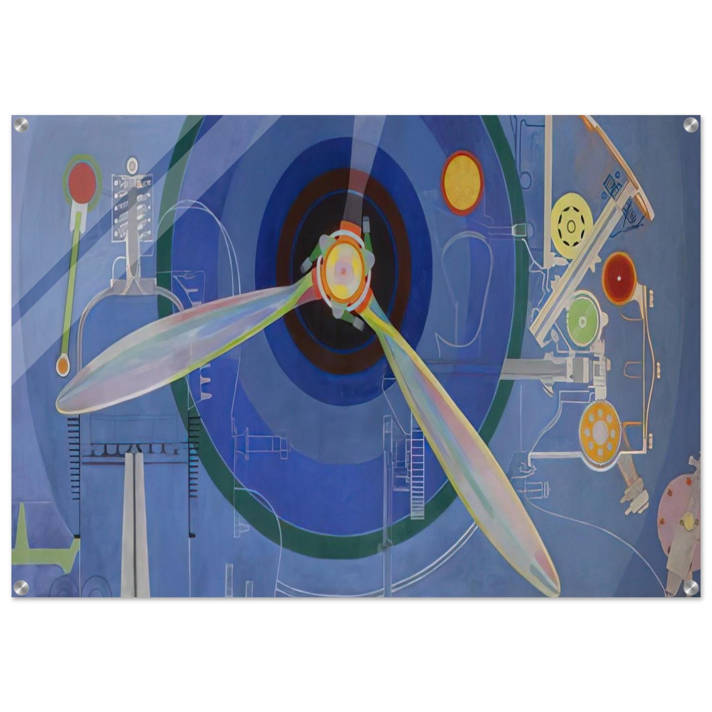 HELICE DECORATION POUR LE PALAIS DE L AIR EXPOSITION INTERNATIONALE DES ARTS ET DES TECHNIQUES DANS 1937 - Sonia Delaunay Acrylic Print - 70x100 cm / 28x40″ inches