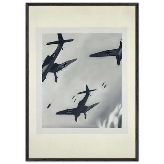 STUKAS 1964 - Gerhard Richter 70x100 cm / 28x40 inches Framed Art Print – Black Wooden Frame