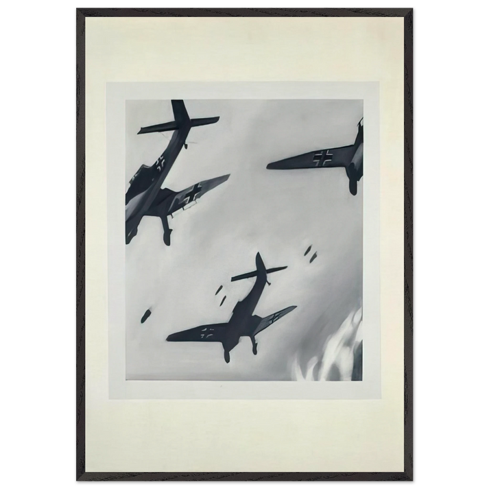 STUKAS 1964 - Gerhard Richter 70x100 cm / 28x40 inches Framed Art Print – Black Wooden Frame