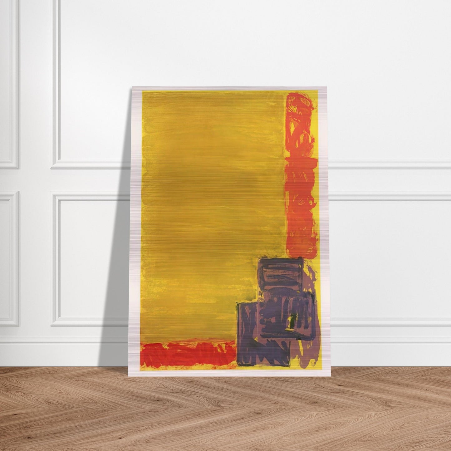 View - 1979 - John Hoyland Brushed Aluminum Print - 70x100 cm / 28x40 inches | John Hoyland Aluminum Print | John Hoyland Prints