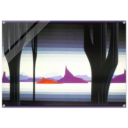 Saguaro - Eyvind Earle Acrylic Print - 70x100 cm / 28x40″ inches | Eyvind Earle Wall Art | Eyvind Earle Prints