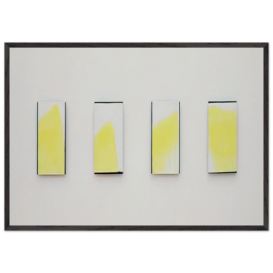 OHNE TITEL 1977 2 - Blinky Palermo 70x100 cm / 28x40 inches Framed Art Print – Black Wooden Frame