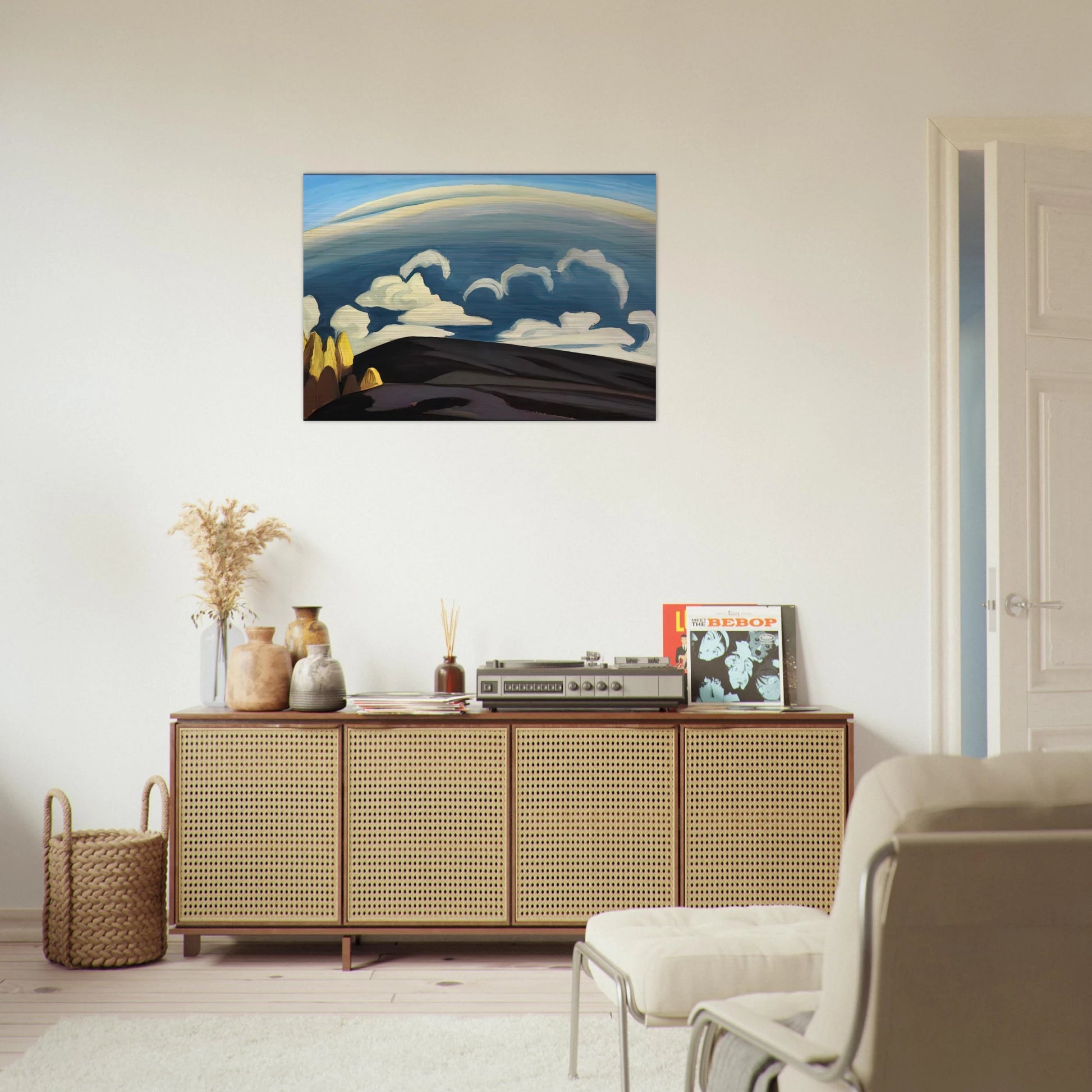 Aftermath of Storm - Lake Superior Sketch XXXIV - 1926 - Lawren Harris Brushed Aluminum Print - 70x100 cm / 28x40 inches | Lawren Harris Aluminum Print | Lawren Harris Prints