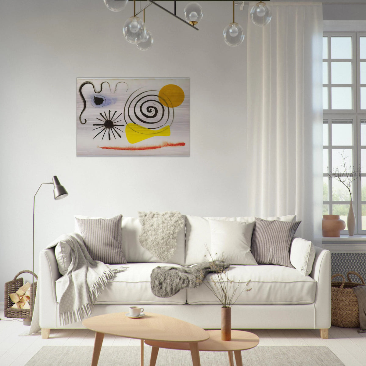 UNTITLED 1941 - Alexander Calder Brushed Aluminum Print - 70x100 cm / 28x40 inches | Alexander Calder Aluminum Print | Alexander Calder Prints
