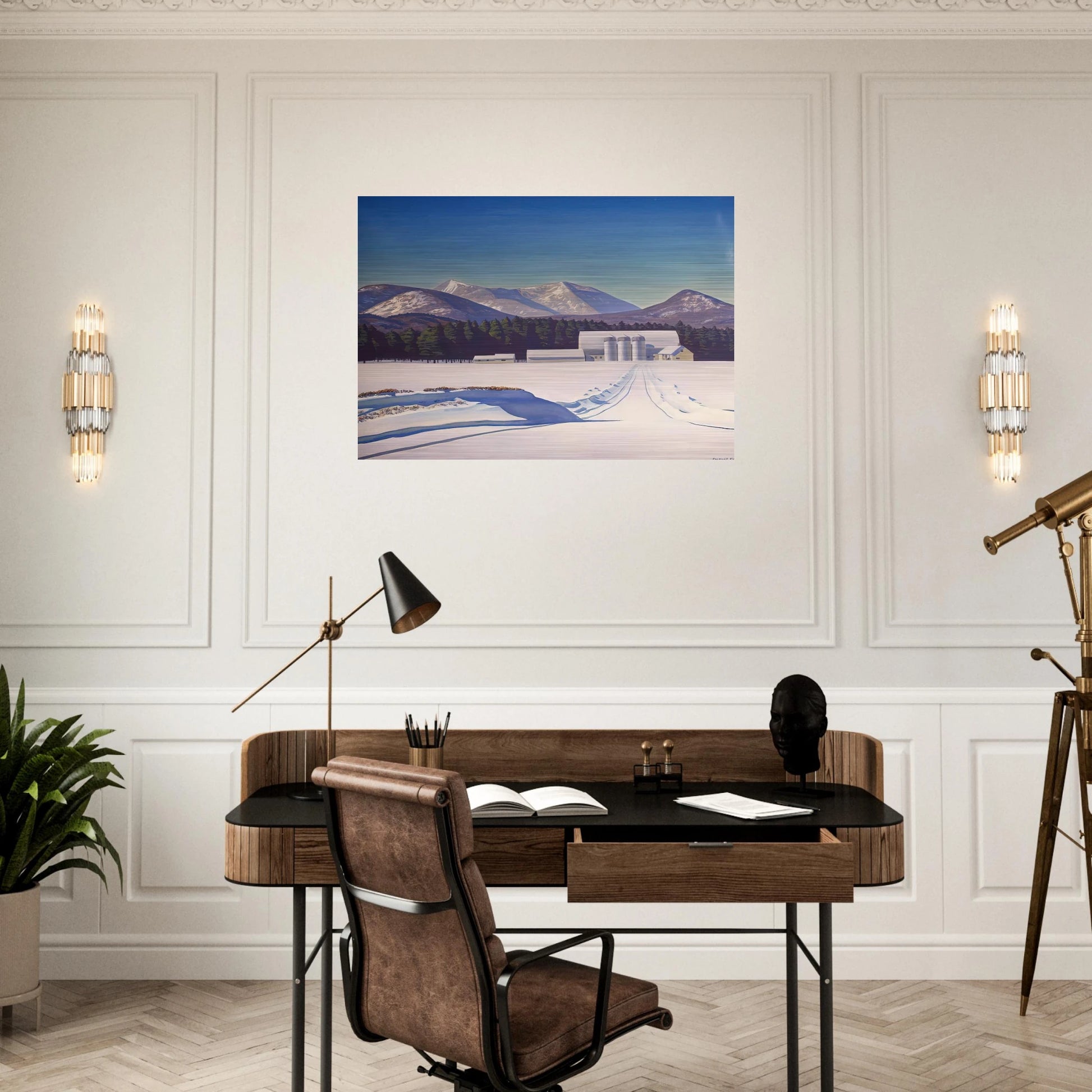 Road to Asgaard   Adirondack - Rockwell Kent Brushed Aluminum Print - 70x100 cm / 28x40 inches | Rockwell Kent Aluminum Print | Rockwell Kent Prints