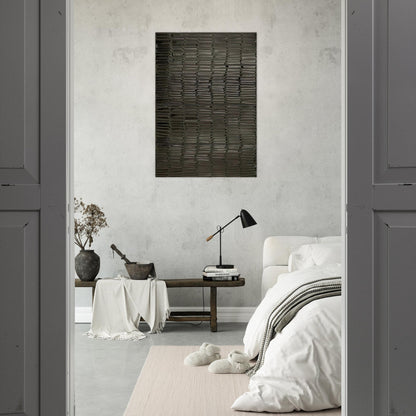 Peinture 324 x 181 cm, 19 février 2009 Polyptyque - 2009 - Pierre Soulages Brushed Aluminum Print - 70x100 cm / 28x40 inches | Pierre Soulages Aluminum Print | Pierre Soulages Prints