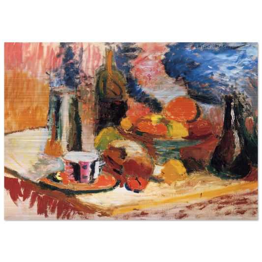 STILL LIFE WITH FRUIT 1896 - Henri Matisse Brushed Aluminum Print - 70x100 cm / 28x40 inches | Henri Matisse Aluminum Print | Henri Matisse Prints
