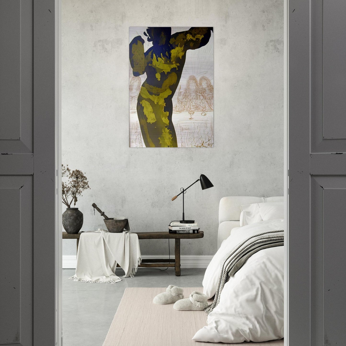 ET POST BUCCELLAM INTROIVIT IN EUM SATANAS PSALMS 40 10 1964 - Salvador Dali Brushed Aluminum Print - 70x100 cm / 28x40 inches | Salvador Dali Aluminum Print | Salvador Dali Prints