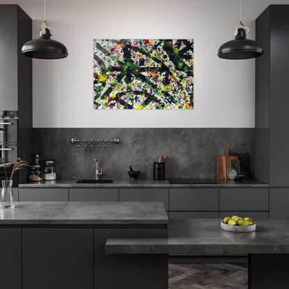 Green Buddha - Sam Francis Acrylic Print - 70x100 cm / 28x40″ inches