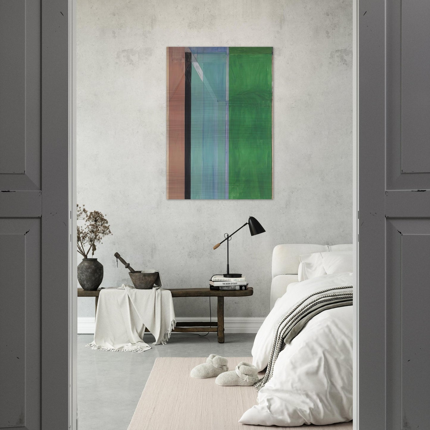Ocean Park #30 - Richard Diebenkorn Brushed Aluminum Print - 70x100 cm / 28x40 inches | Richard Diebenkorn Aluminum Print | Richard Diebenkorn Prints