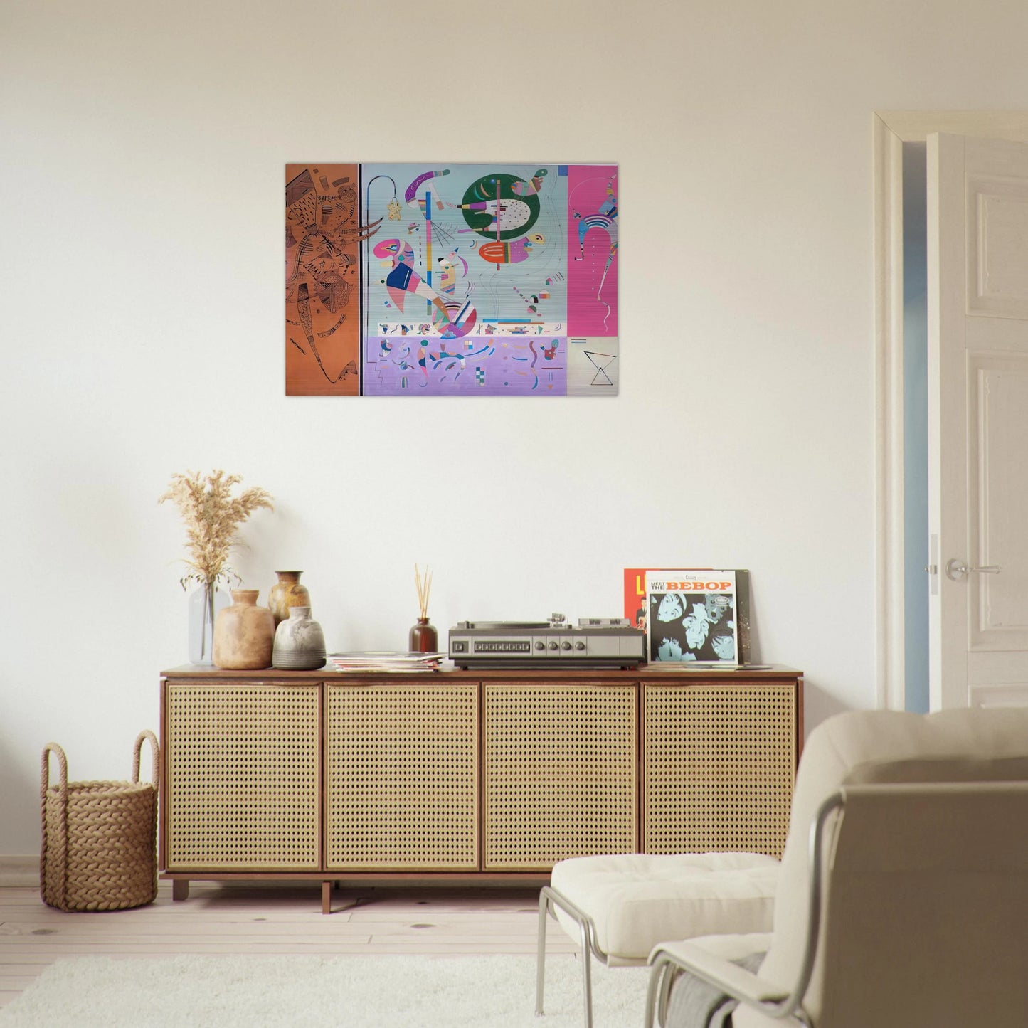 VARIOUS PARTS 1940 - Wassily Kandinsky Brushed Aluminum Print - 70x100 cm / 28x40 inches | Wassily Kandinsky Aluminum Print | Wassily Kandinsky Prints