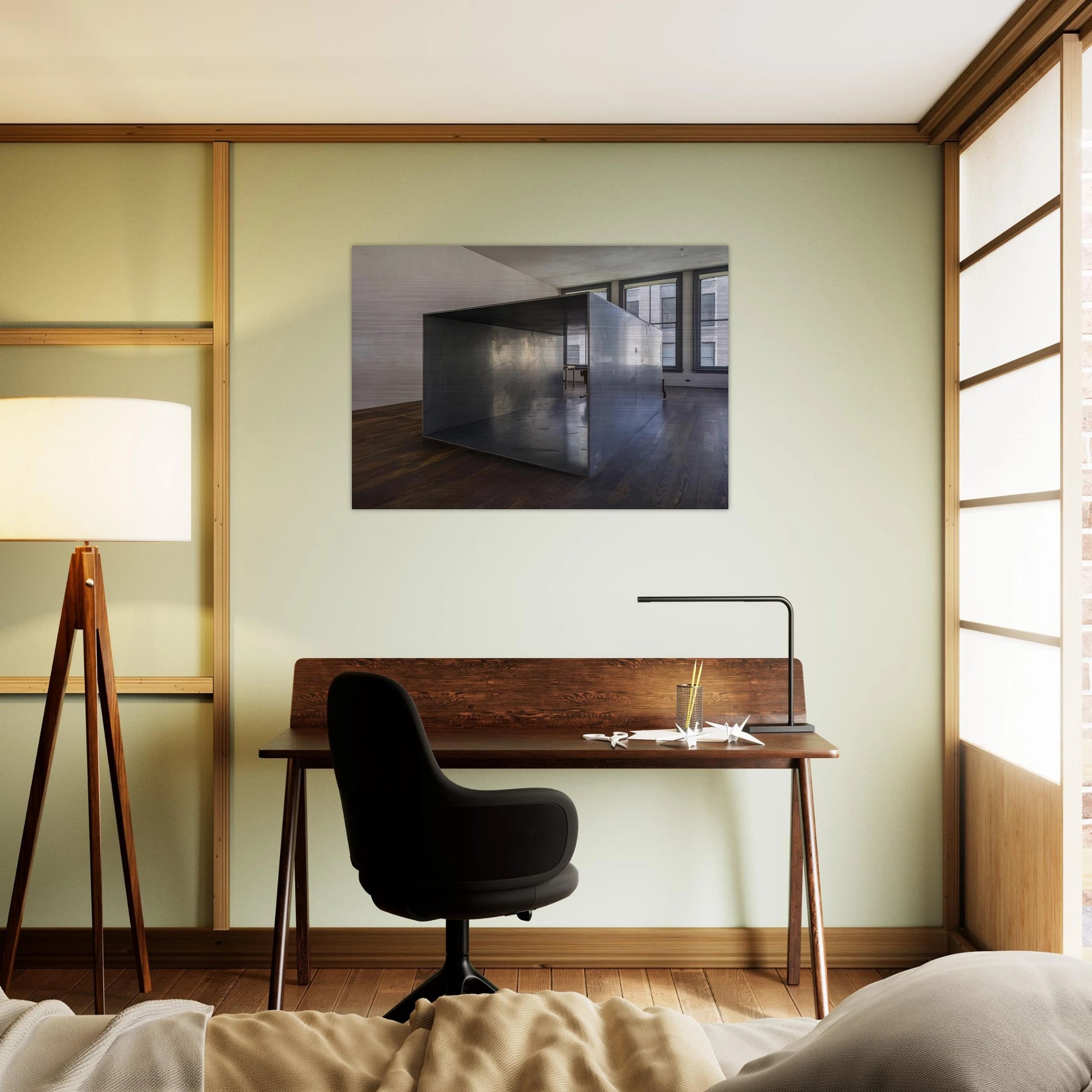 Untitled 101 Spring Street - 1969 - Donald Judd Brushed Aluminum Print - 70x100 cm / 28x40 inches | Donald Judd Aluminum Print | Donald Judd Prints
