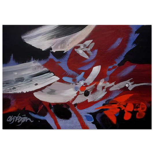 VIENTOS 1989 - Alejandro Obregon Brushed Aluminum Print - 70x100 cm / 28x40 inches | Alejandro Obregon Aluminum Print | Alejandro Obregon Prints