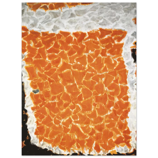 Sam Francis - Big Orange  75x100 cm / 30x40inches Fine Art Poster